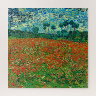 Vincent Van Gogh Poppy Field Fine Art Jigsaw Puzzle