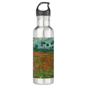Vincent Van Gogh Poppy Field Floral Vintage Art 710 Ml Water Bottle