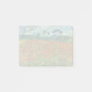 Vincent Van Gogh Poppy Field Floral Vintage Art Post-it Notes