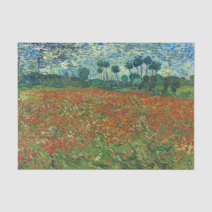 Vincent Van Gogh Poppy Field Floral Vintage Art Tissue Paper