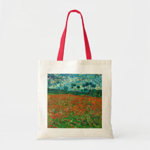 Vincent Van Gogh Poppy Field Floral Vintage Art Tote Bag