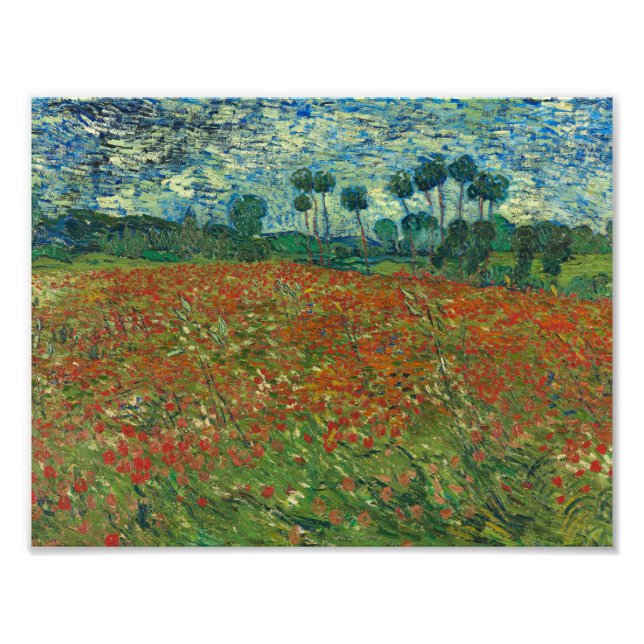 Vincent van Gogh - Poppy Field Photo Print (Front)
