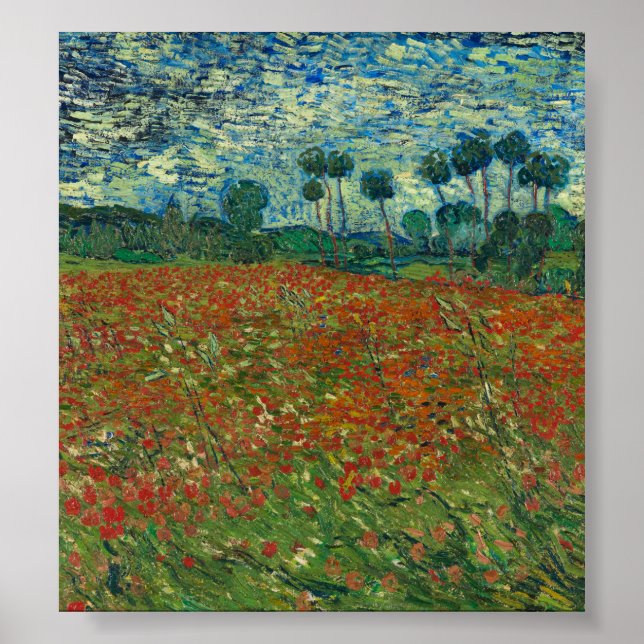 Vincent van Gogh - Poppy field Poster (Front)
