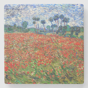 Vincent van Gogh - Poppy Field Stone Coaster