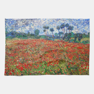 Vincent van Gogh - Poppy Field Tea Towel