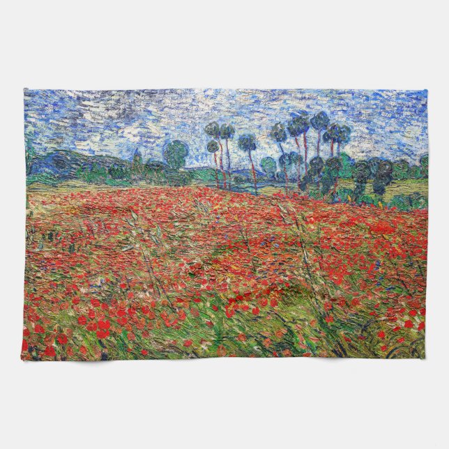 Vincent van Gogh - Poppy Field Tea Towel (Horizontal)