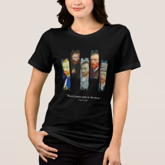 Vincent Van Gogh portrait and qoute Tri-Blend Shirt