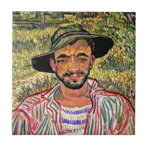 Vincent Van Gogh - Portrait Of A Young Peasant Ceramic Tile