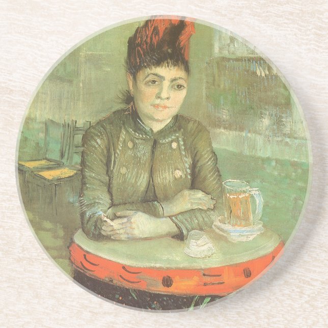 Vincent van Gogh - Portrait of Agostina Segatori Coaster (Front)