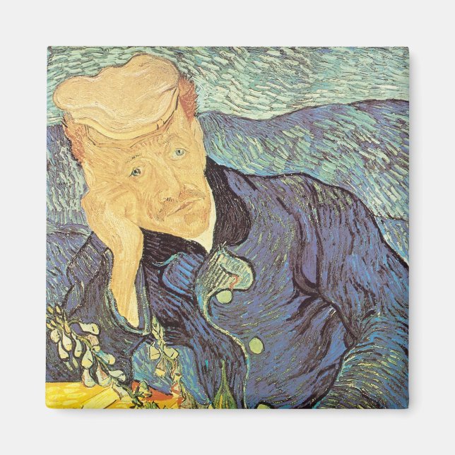 Vincent van Gogh - Portrait of Doctor Gachet Magnet (Front)