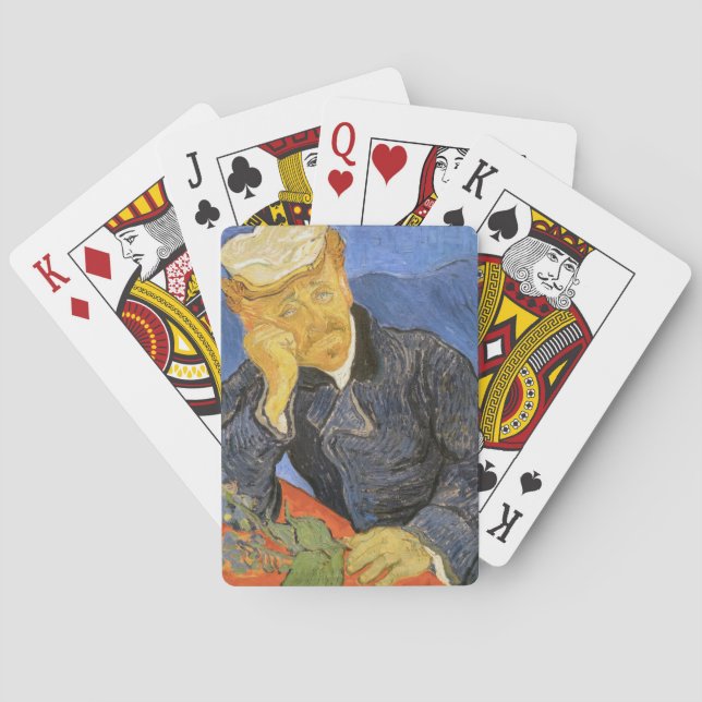 Vincent Van Gogh - Portrait of Doctor Paul Gachet Playing Cards (Back)