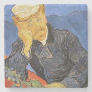 Vincent Van Gogh - Portrait of Doctor Paul Gachet Stone Coaster