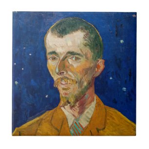 Vincent Van Gogh - Portrait of Eugene Boch, Arles Ceramic Tile