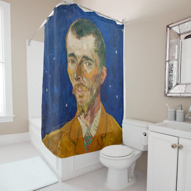 Vincent Van Gogh - Portrait of Eugene Boch, Arles Shower Curtain (In Situ)