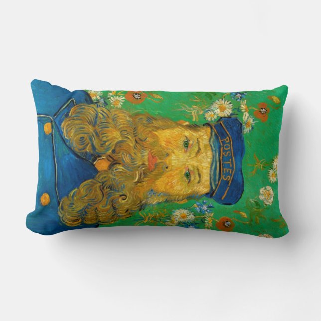 Vincent van Gogh - Portrait of Joseph Roulin Lumbar Cushion (Front)