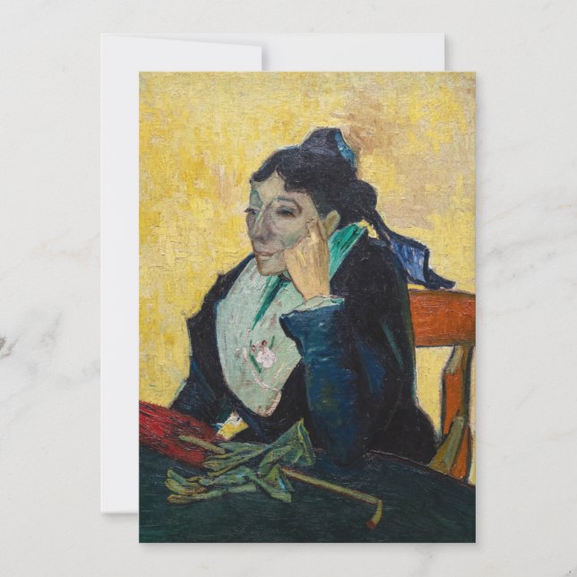 Vincent Van Gogh - Portrait of Madame Ginoux Invitation (Front)