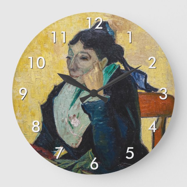 Vincent Van Gogh - Portrait of Madame Ginoux Large Clock (Front)