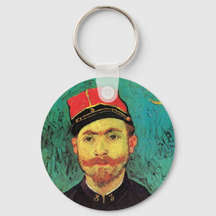 Vincent Van Gogh - Portrait Of Milliet - Fine Art Key Ring
