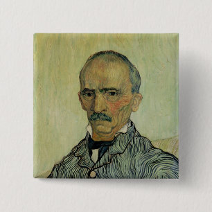 Vincent van Gogh Portrait of Superintendant 15 Cm Square Badge
