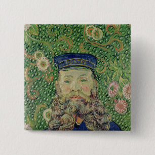 Vincent van Gogh Portrait of the Postman 15 Cm Square Badge