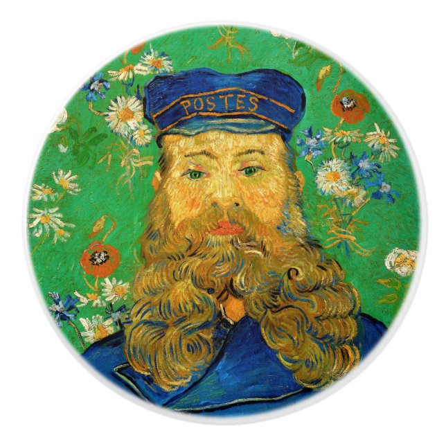 Vincent Van Gogh - Postman Joseph Roulin Ceramic Knob (Front)