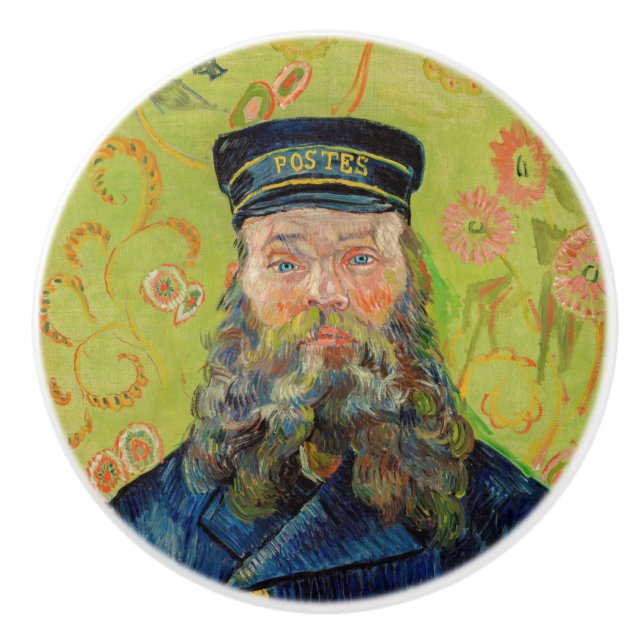 Vincent Van Gogh - Postman Joseph Roulin Ceramic Knob (Front)