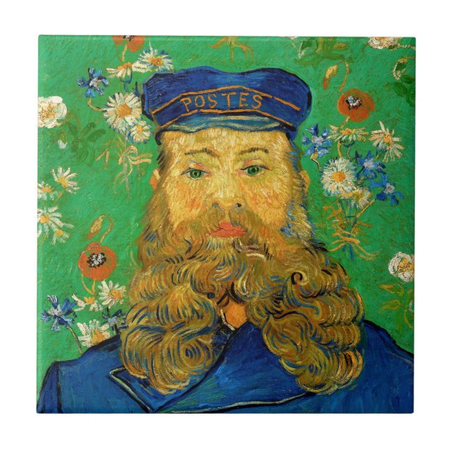 Vincent Van Gogh - Postman Joseph Roulin Ceramic Tile (Front)