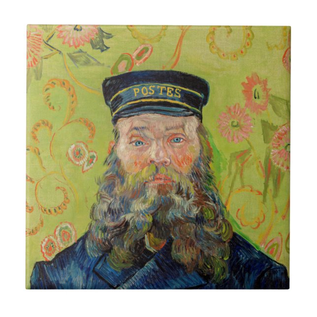 Vincent Van Gogh - Postman Joseph Roulin Ceramic Tile (Front)