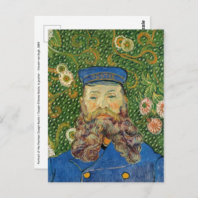 Vincent Van Gogh - Postman Joseph Roulin Postcard (Front/Back)