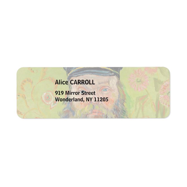 Vincent Van Gogh - Postman Joseph Roulin Return Address Label (Front)