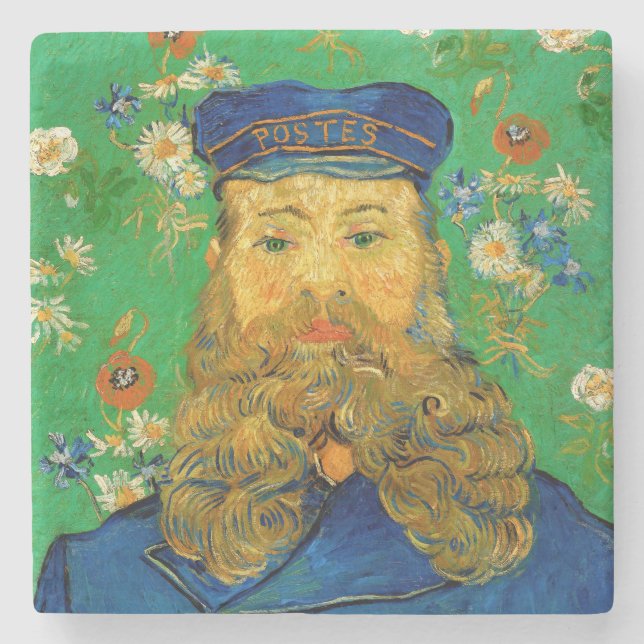 Vincent Van Gogh - Postman Joseph Roulin Stone Coaster (Front)