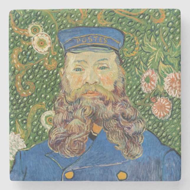 Vincent Van Gogh - Postman Joseph Roulin Stone Coaster (Front)
