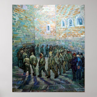 Vincent van Gogh Prisoners Exercising Poster