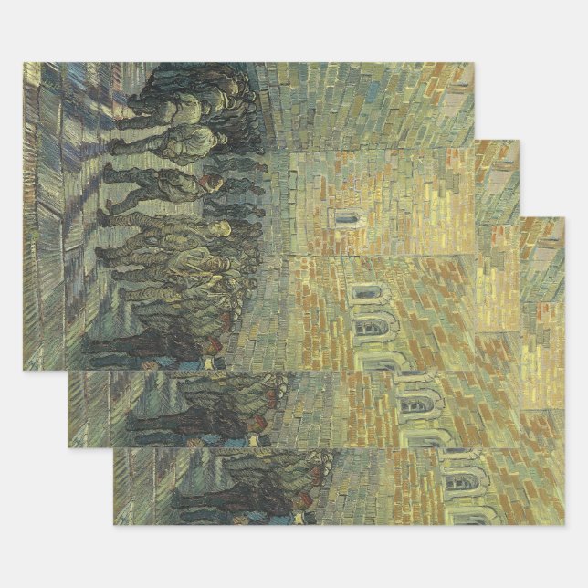 Vincent van Gogh - Prisoners Exercising Wrapping Paper Sheet (Set)