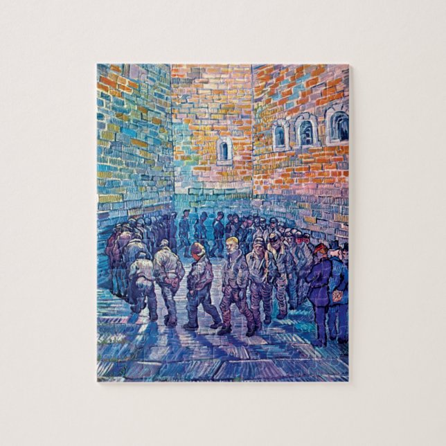 Vincent Van Gogh - Prisoners Walking The Round Jigsaw Puzzle (Vertical)