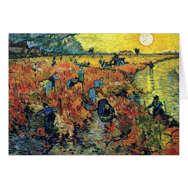 Vincent Van Gogh - Red Vineyard At Arles Painting (Front Horizontal)