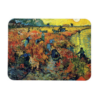 Vincent Van Gogh - Red Vineyard At Arles Painting Magnet