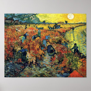 Vincent Van Gogh - Red Vineyard At Arles Painting Poster