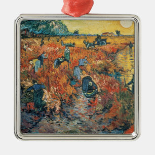 Vincent van Gogh Red Vineyards at Arles, 1888 Metal Tree Decoration