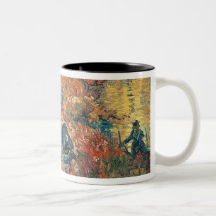 Vincent van Gogh Red Vineyards at Arles, 1888 Two-Tone Coffee Mug