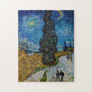 Vincent van Gogh - Road with Cypress and Star Jigsaw Puzzle