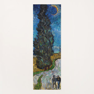 Vincent van Gogh - Road with Cypress and Star Yoga Mat
