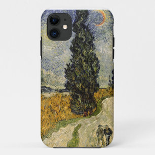 Vincent van Gogh Road with Cypresses, 1890 iPhone 11 Case