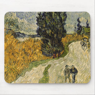 Vincent van Gogh   Road with Cypresses, 1890 Mouse Pad