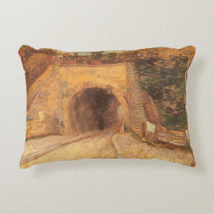 Vincent van Gogh - Roadway Underpass, The Viaduct Decorative Cushion