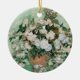 Vincent van Gogh Roses, 1890 Ceramic Tree Decoration