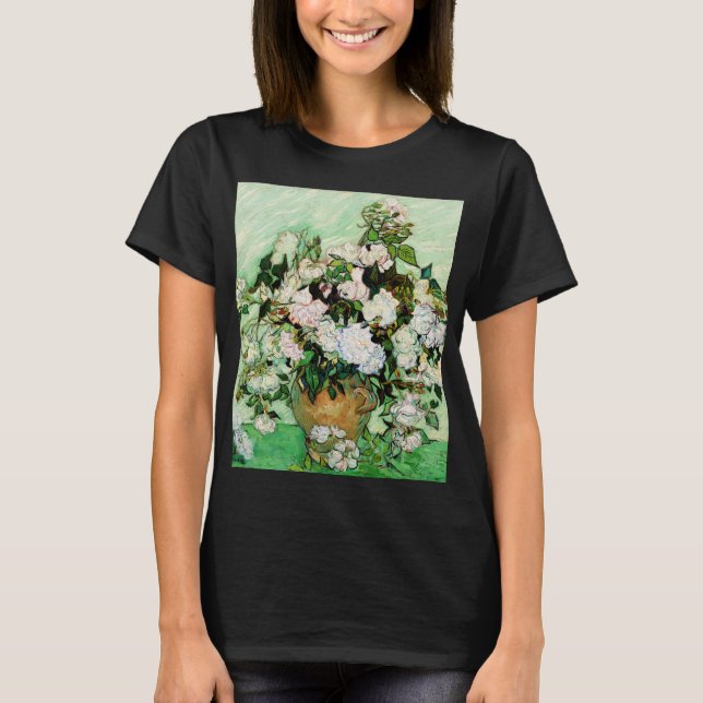Vincent Van Gogh Roses (1890) T-Shirt (Front)