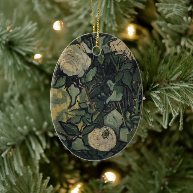 Vincent van Gogh - Roses and Beetle Ceramic Ornament (Tree)