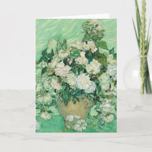 Vincent van Gogh Roses Impressionist Card