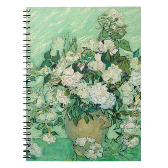 Vincent van Gogh Roses Impressionist Notebook (Front)